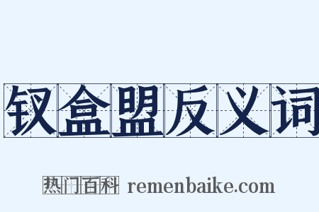 钗盒盟反义词是什么意思的图片